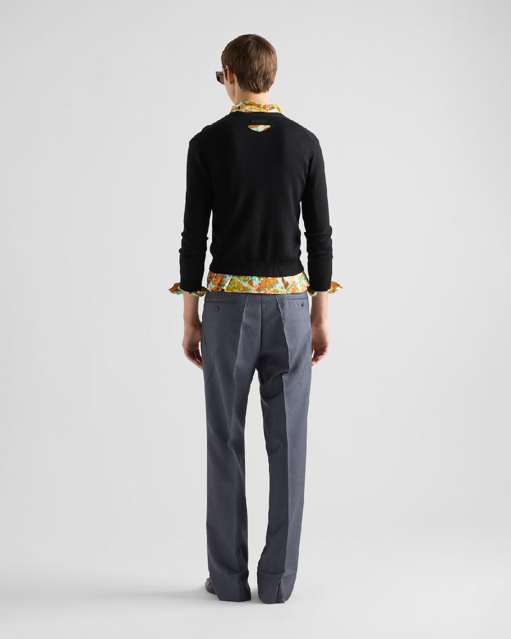 Prada Pantalones de mohair y seda Precio de fábrica