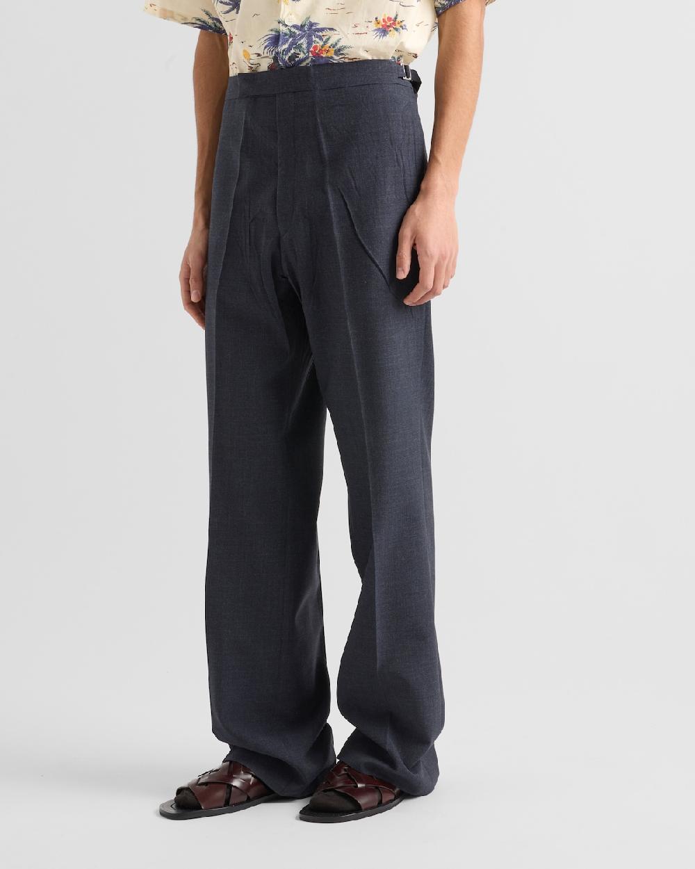 Prada Pantalones de lana técnica Solo hoy