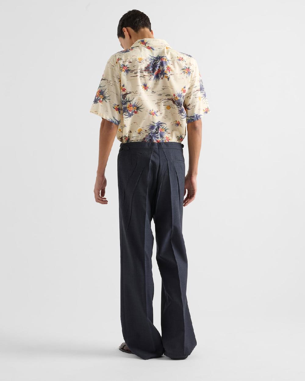 Prada Pantalones de lana técnica Solo hoy
