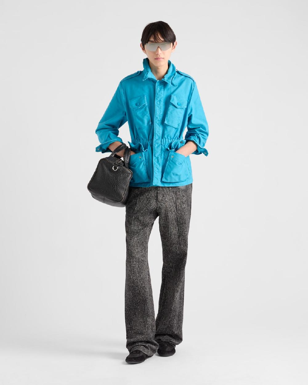 Prada Chaqueta safari de algodón Tienda de fábrica