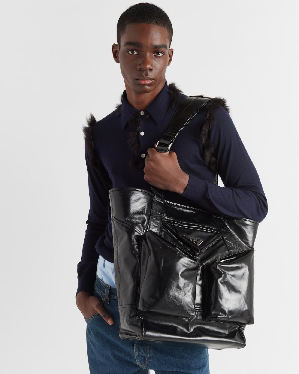 Prada Bolso tote de piel En línea