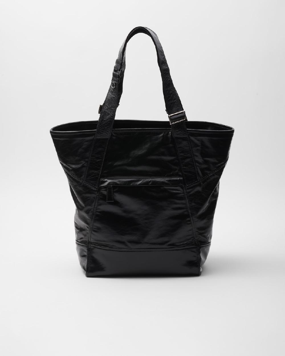 Prada Bolso tote de piel En línea