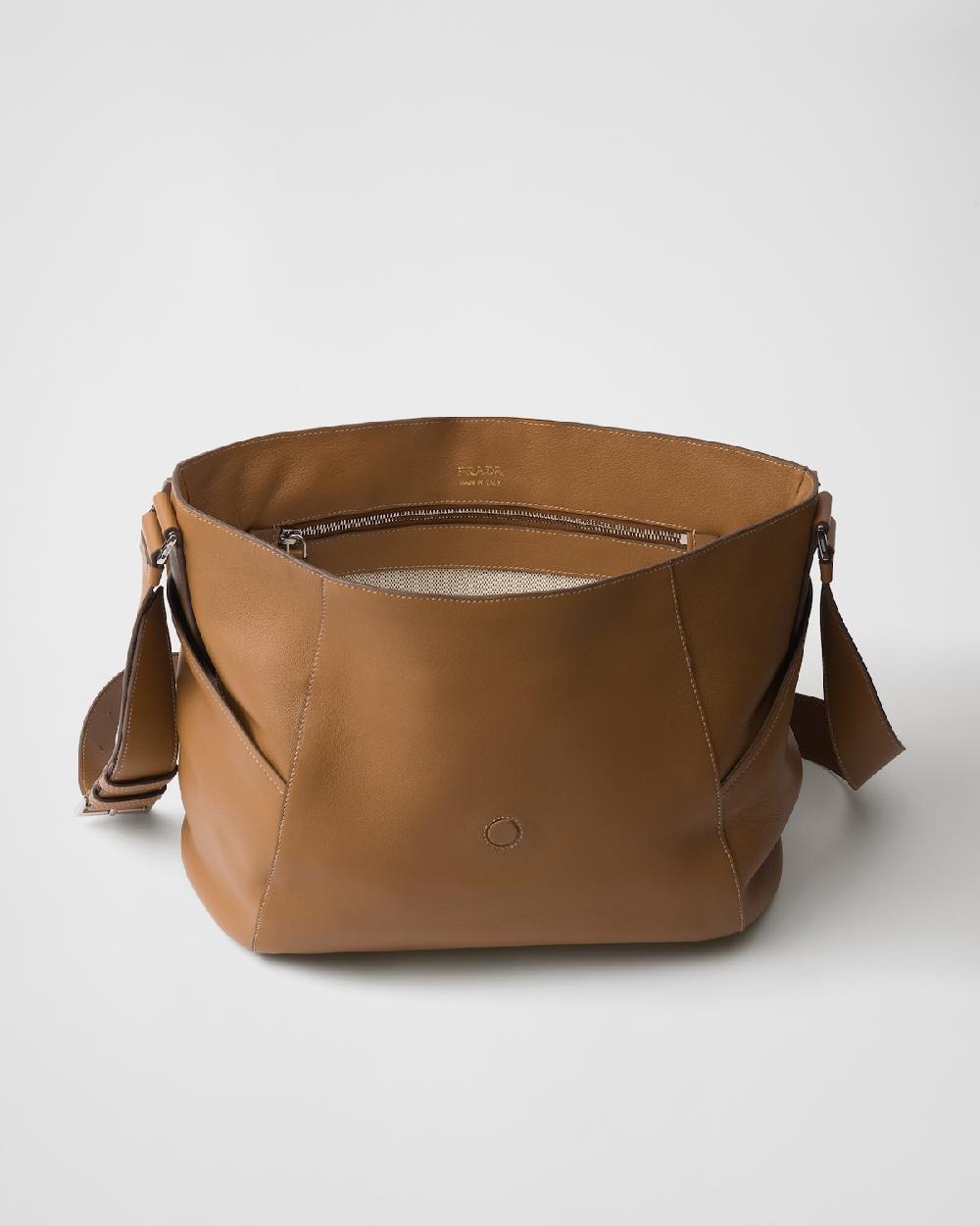 Prada Bolso bandolera de piel Rebajas