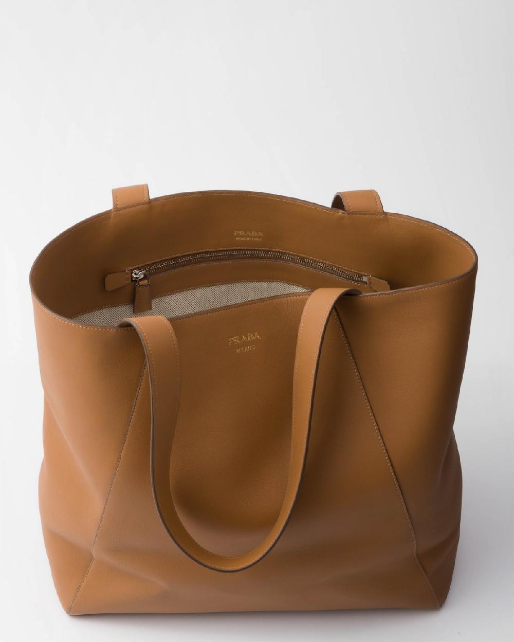 Prada Bolso tote de piel Ofertas
