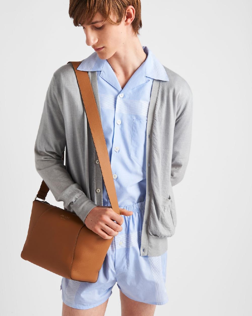Prada Bolso bandolera de piel Rebajas de fábrica