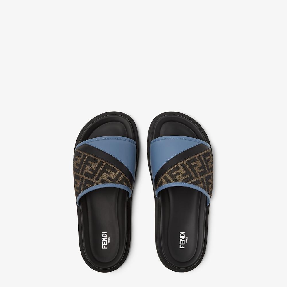 Fendi Sandalia tipo chancla Fendi Diagonal Mejor oferta