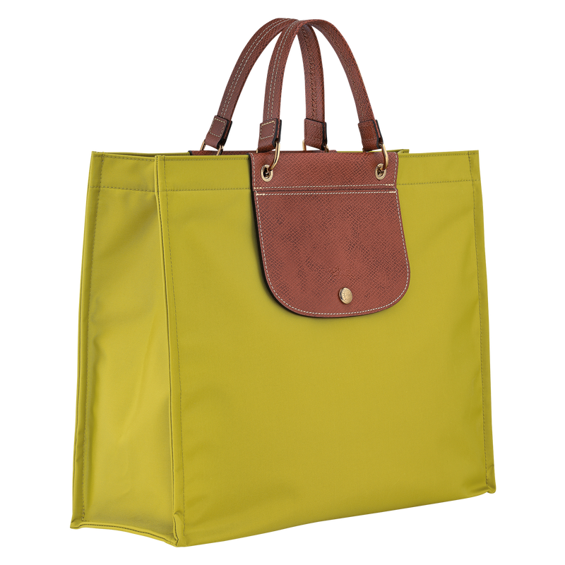 ﻿Longchamp Cabas Longchamp Bolso shopper L Tela - Verde Kiwi Precio ultrabajo