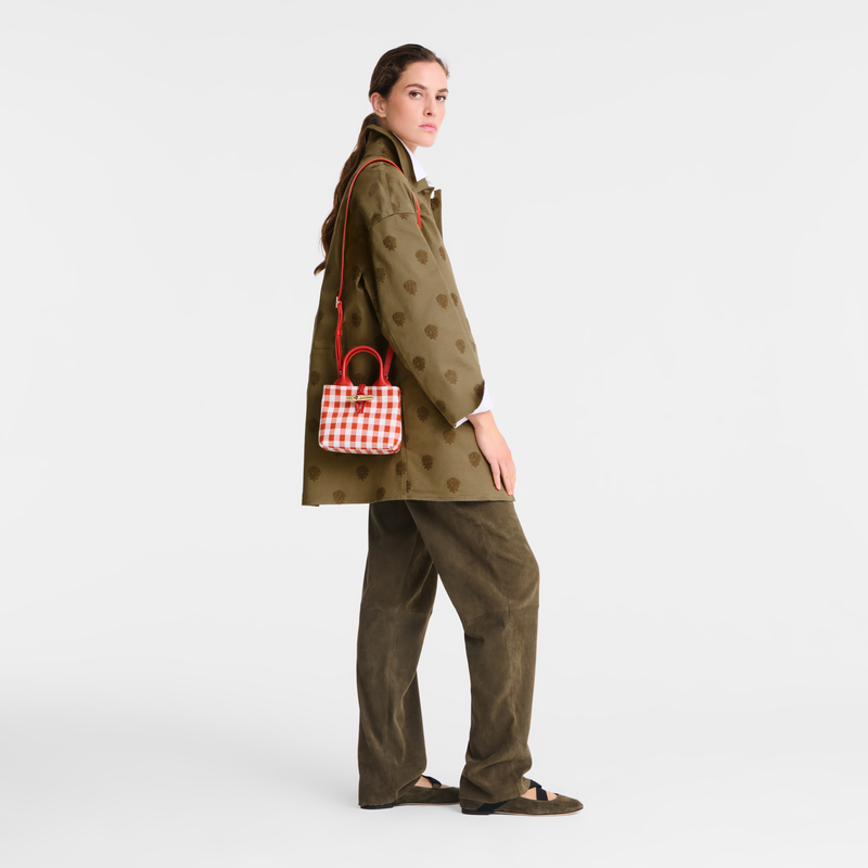 Longchamp Le Roseau Bolso con asa superior XS Tela - Corteza 2025