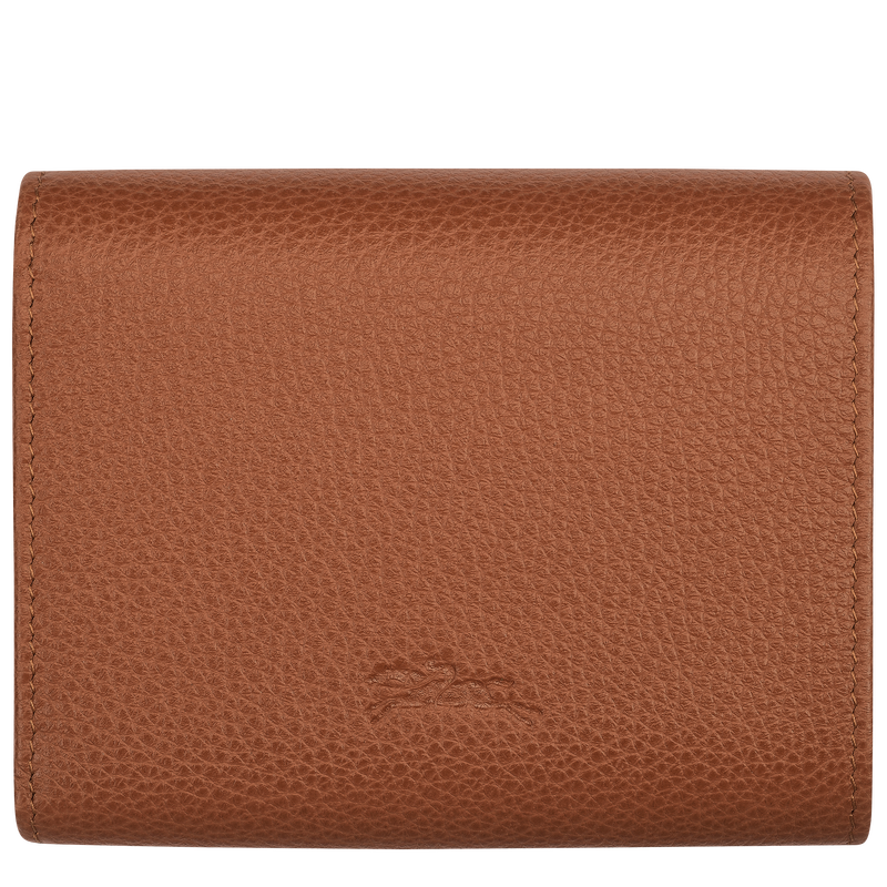 Longchamp Le Foulonné Cartera compacta Cuero - Caramelo Ventas relámpago