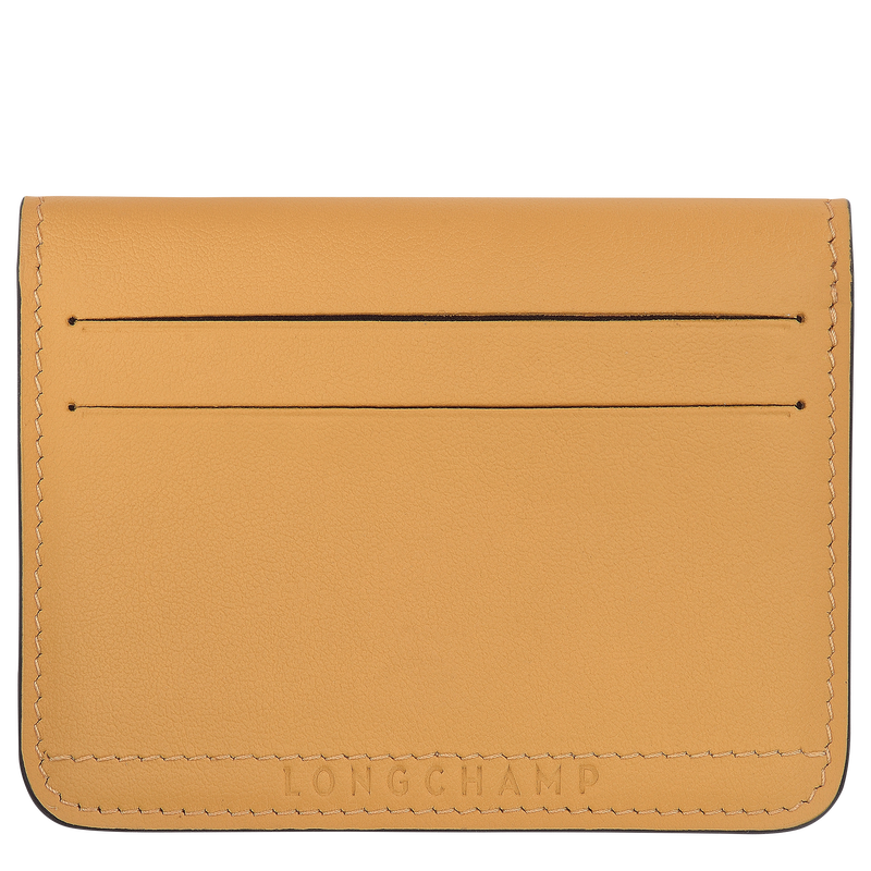 Longchamp Le Pliage Xtra Tarjetero Cuero - Miel Liquidación
