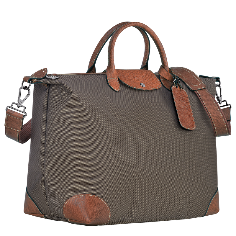 Longchamp Boxford Bolsa de viaje L Lona reciclada - Marrón Rebajas top