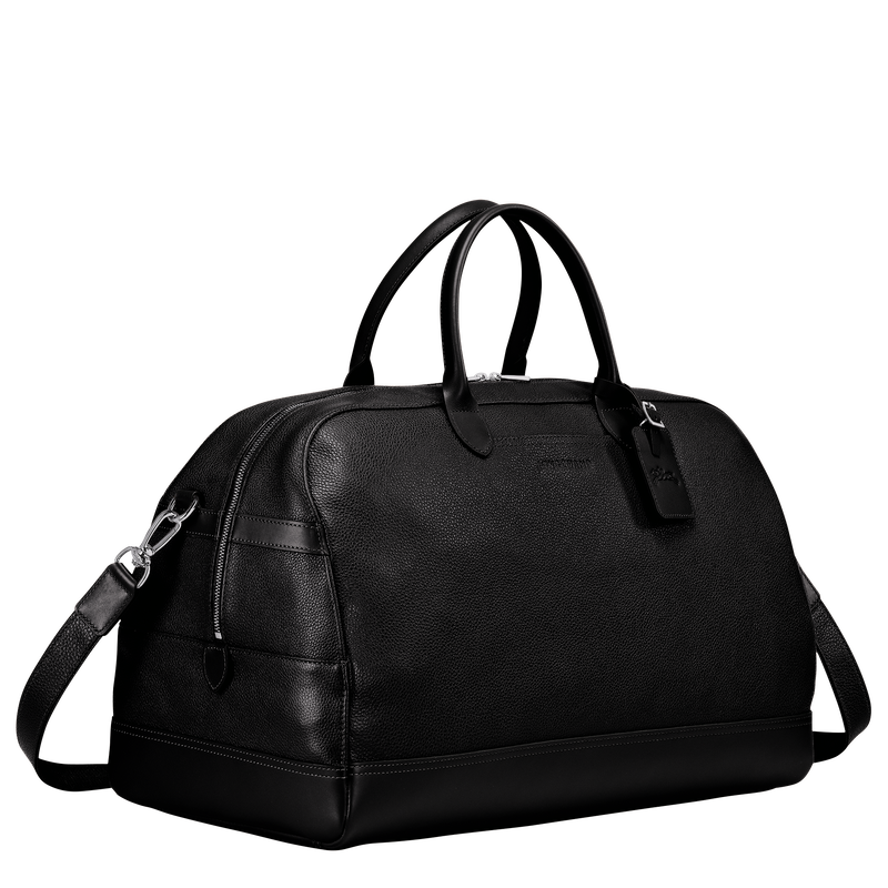 Longchamp Le Foulonné Bolsa de viaje L Cuero - Negro Envío gratis