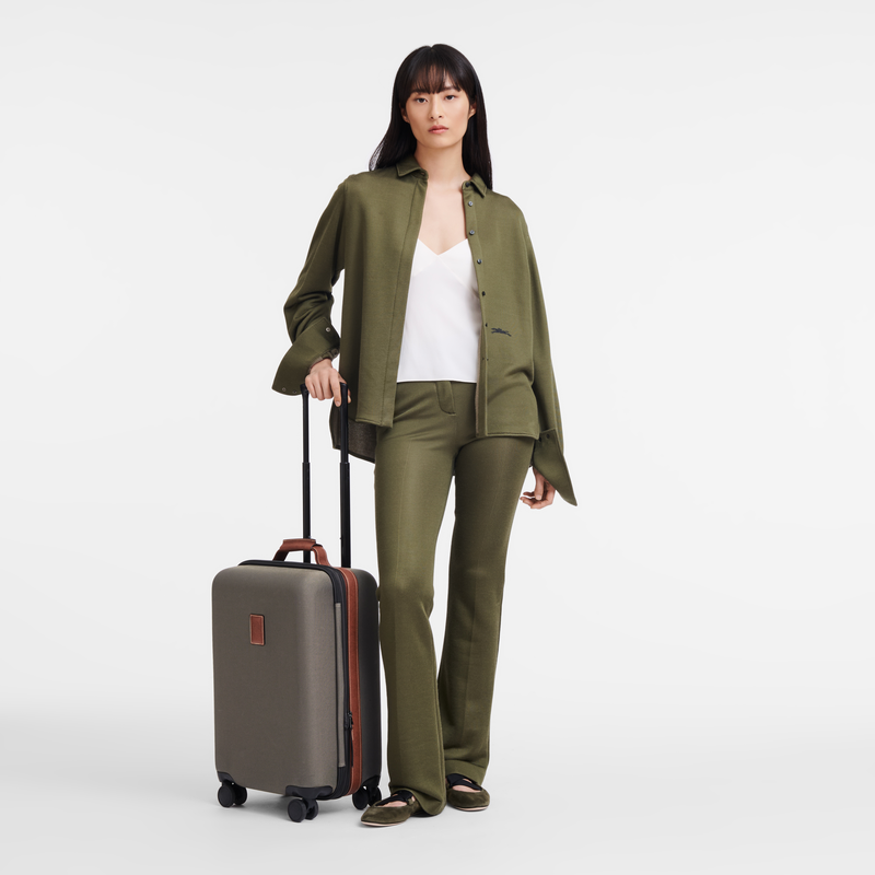 Longchamp Boxford Maleta S Lona reciclada - Marrón Oferta especial
