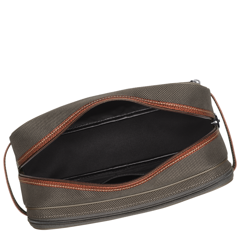 Longchamp Boxford Neceser Lona reciclada - Marrón Envío gratis