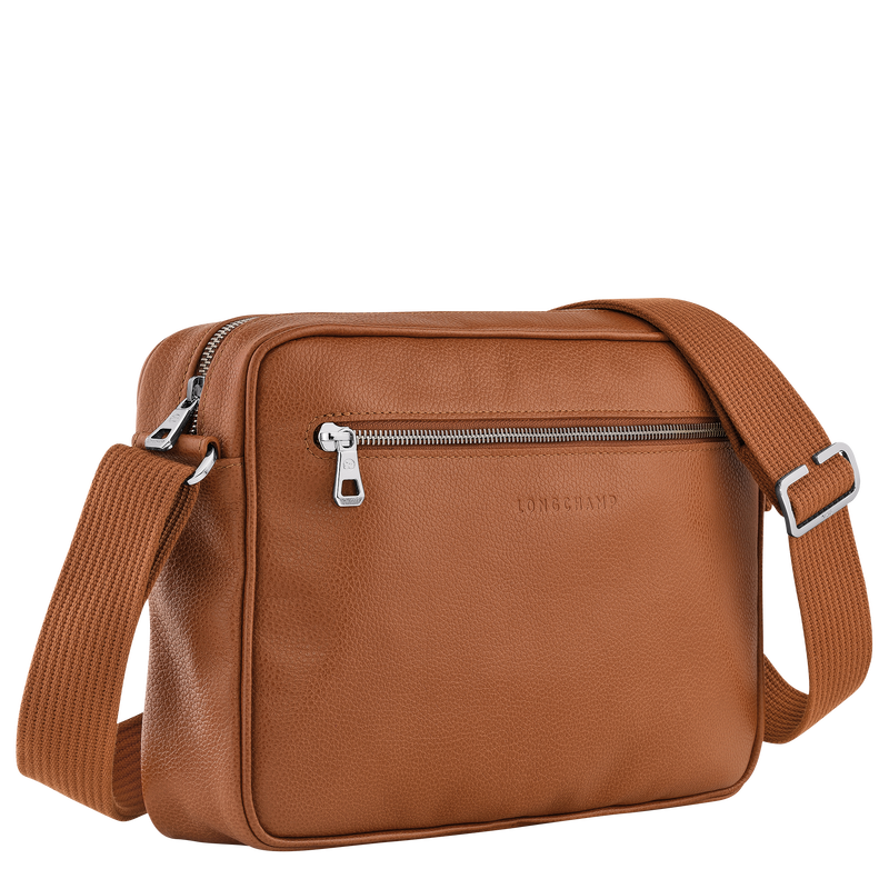 Longchamp Le Foulonné Bolso bandolera M Cuero - Caramelo Últimos 2 días