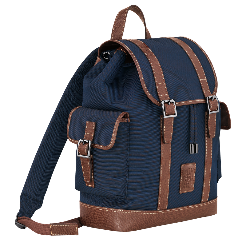 Longchamp Boxford Mochila Lona reciclada - Azul Último día