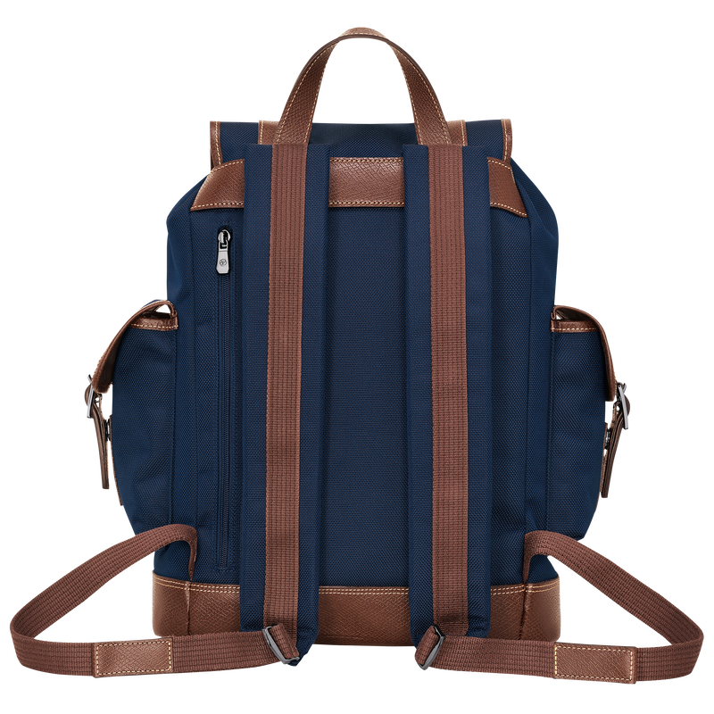 Longchamp Boxford Mochila Lona reciclada - Azul Último día