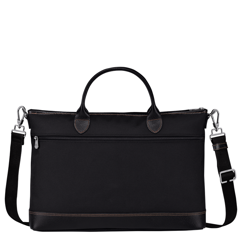 Longchamp Boxford Maletín S Lona reciclada - Negro Promoción trimestral