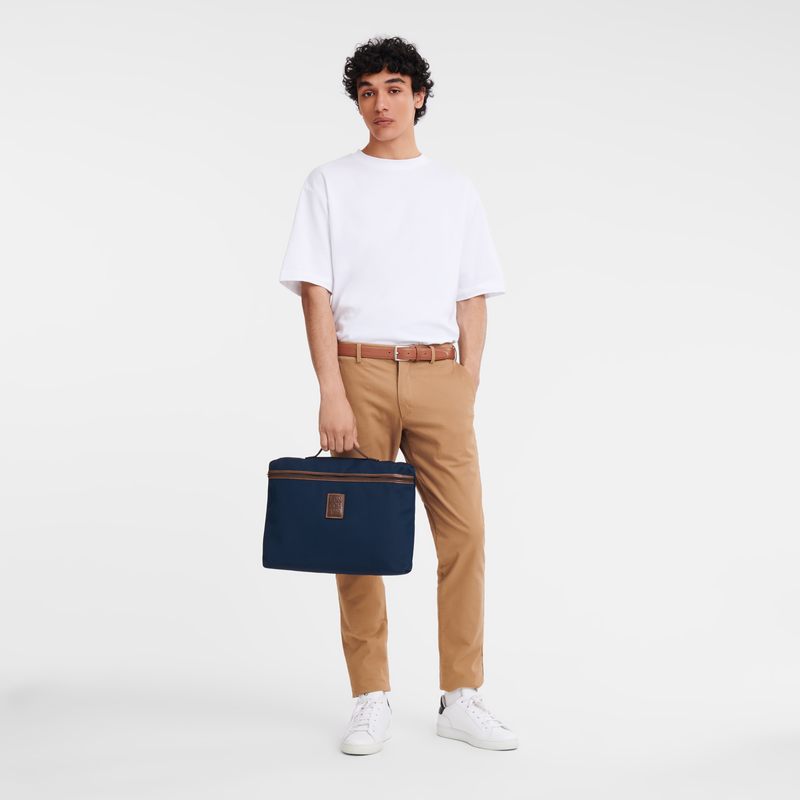 Longchamp Boxford Maletín S Lona reciclada - Azul Solo queda un día