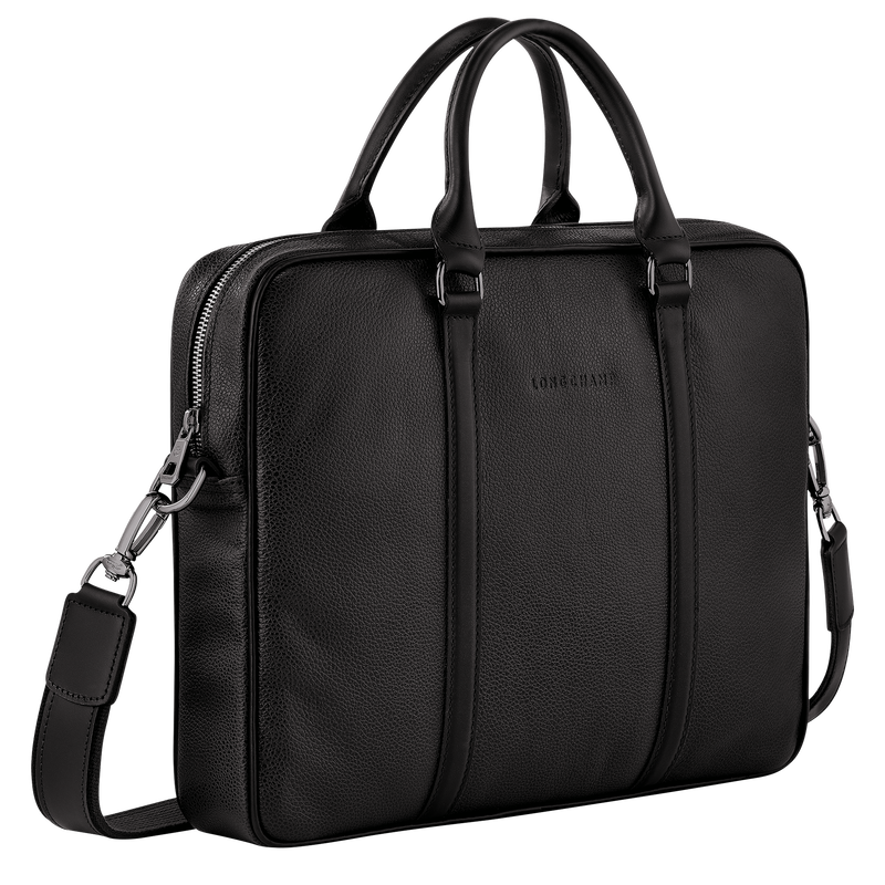 Longchamp Le Foulonné Maletín XS Cuero - Negro Superdescuento