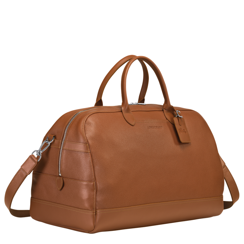 Longchamp Le Foulonné Bolsa de viaje L Cuero - Caramelo Envío internacional gratuito