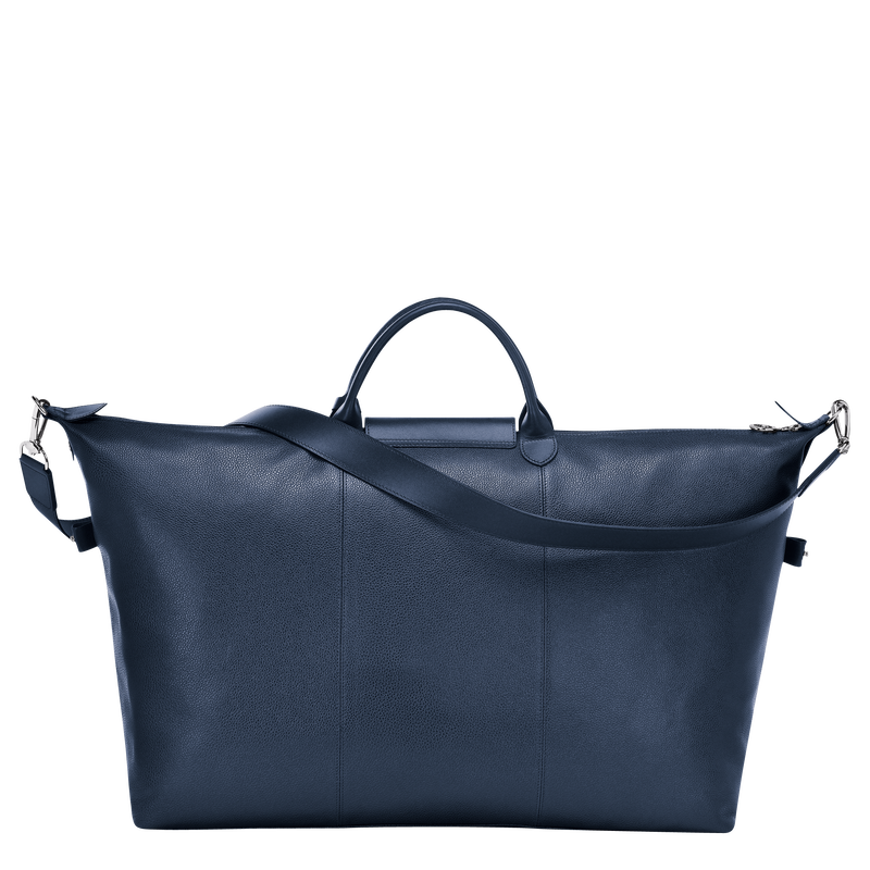 Longchamp Le Foulonné Bolsa de viaje L Cuero - Azul Oscuro Ahorra y exporta