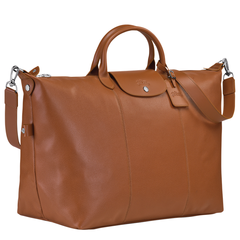 Longchamp Le Foulonné Bolsa de viaje L Cuero - Caramelo En oferta