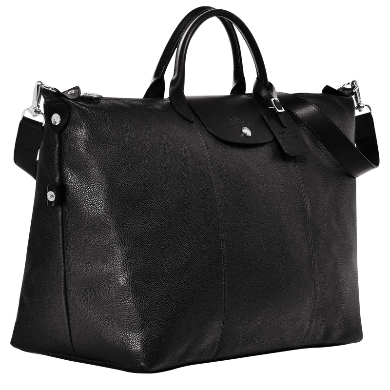 Longchamp Le Foulonné Bolsa de viaje XL Cuero - Negro Libre de impuestos