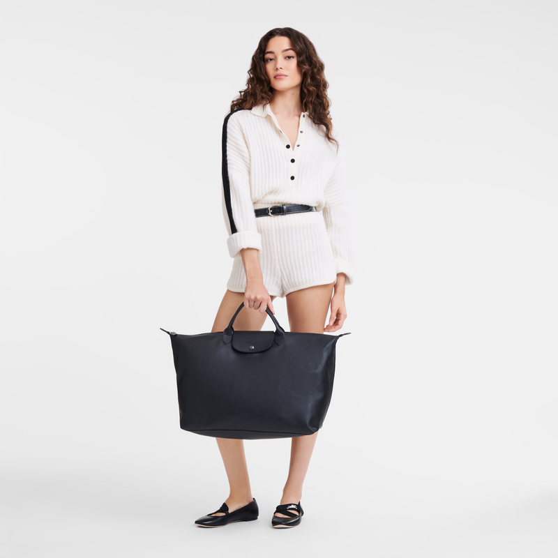 Longchamp Le Pliage Xtra Bolsa de viaje L Cuero - Negro Descuentos del mes