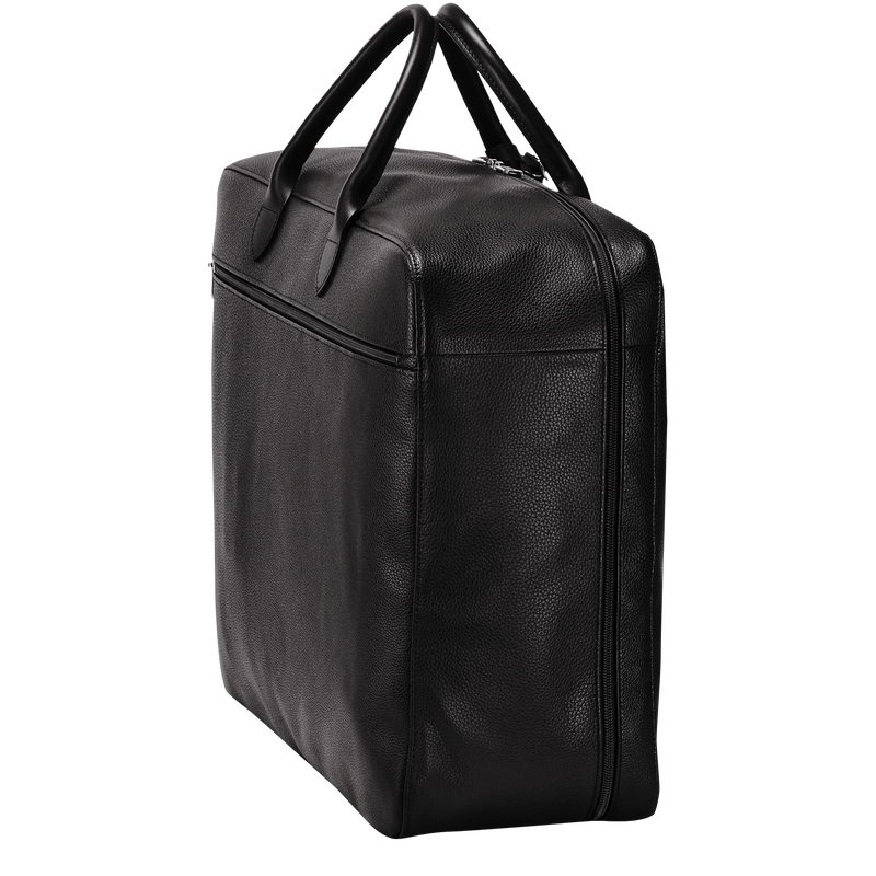 Longchamp Le Foulonné Maleta M Cuero - Negro Oferta exclusiva