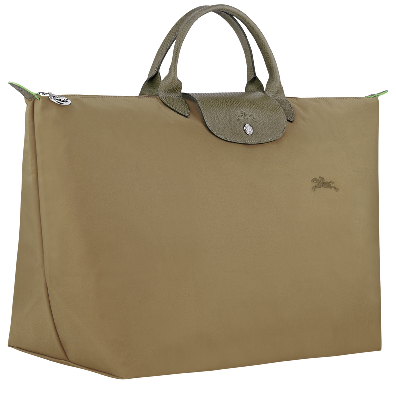 Longchamp Le Pliage Green Bolsa de viaje L Lona reciclada - alcachofa Ofertas de temporada