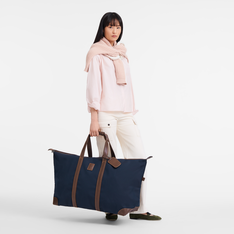 Longchamp Boxford Bolsa de viaje XL Lona reciclada - Azul Grandes ahorros