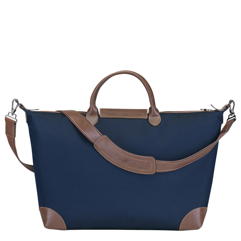 Longchamp Boxford Bolsa de viaje L Lona reciclada - Azul Rebajas de fin de temporada