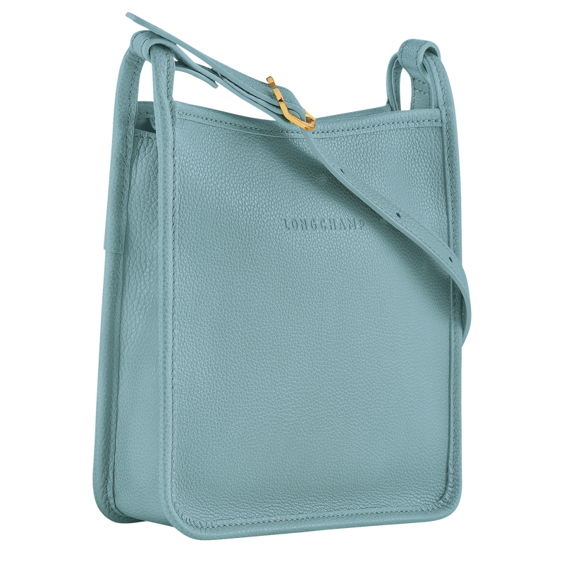 Longchamp Le Foulonné Bolso bandolera con cremallera S Cuero - Eucalipto Rebajas de fábrica