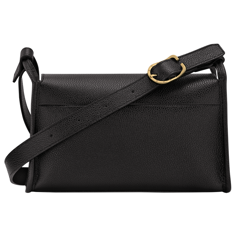 Longchamp Le Foulonné Bolso bandolera M Cuero - Negro Los más vendidos