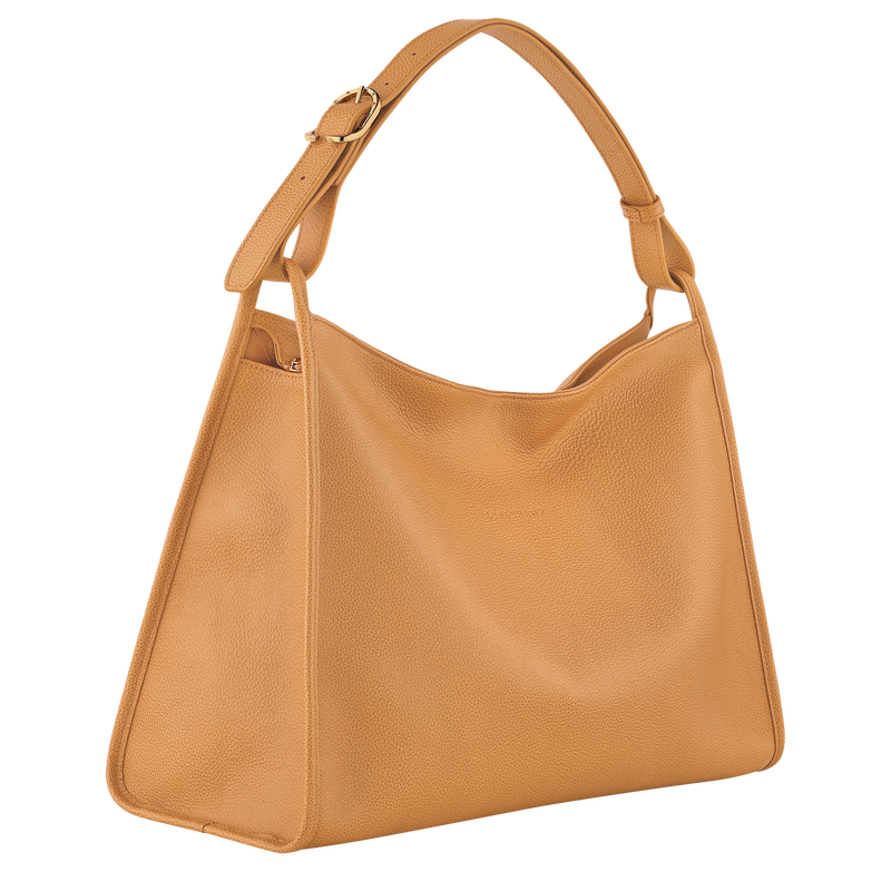 Longchamp Le Foulonné Bolso de hombro XL Cuero - Nuez Mejor oferta