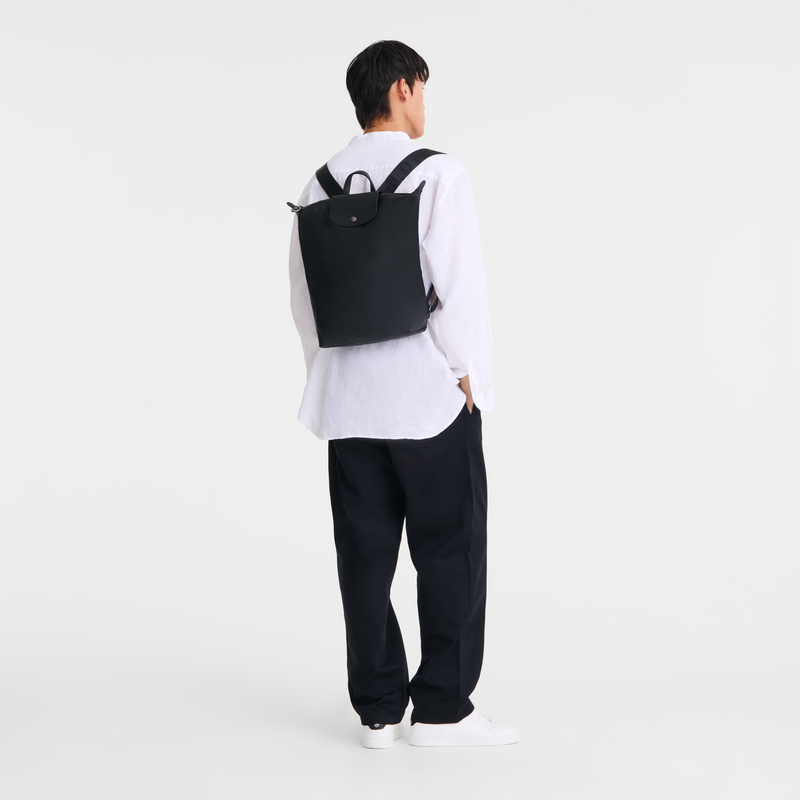 Longchamp Le Pliage Xtra Mochila M Cuero - Negro Rebajas online