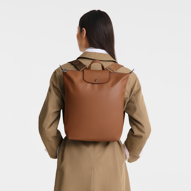 Longchamp Le Pliage Xtra Mochila M Cuero - Coñac Rebajas top