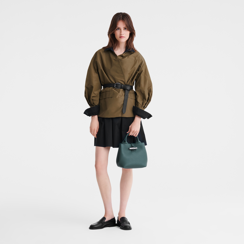Longchamp Le Roseau Bolso con asa superior S Cuero - Cedro Últimos 3 días