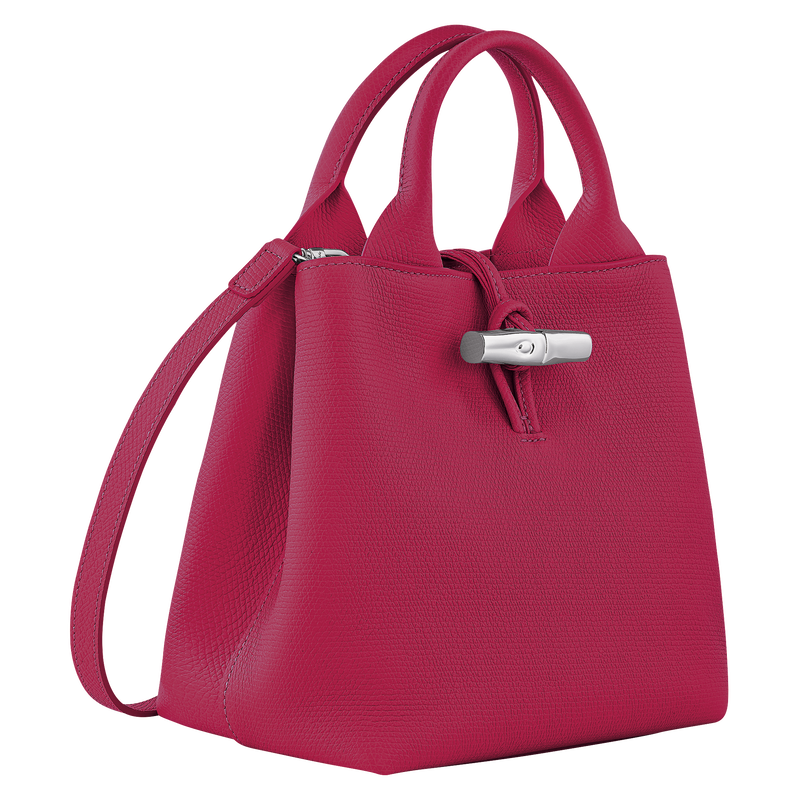 Longchamp Le Roseau Bolso con asa superior S Cuero - Remolacha Último día