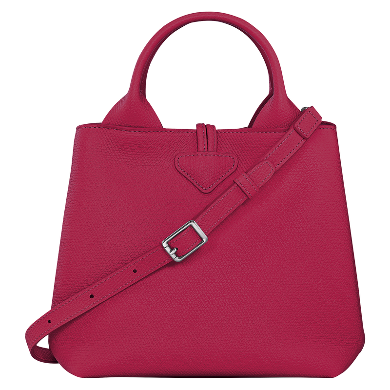 Longchamp Le Roseau Bolso con asa superior S Cuero - Remolacha Último día