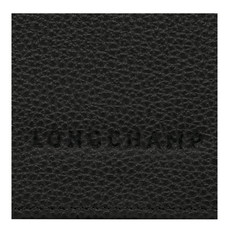 Longchamp Le Foulonné Cartera continental grande Cuero - Negro Precios de Black Friday