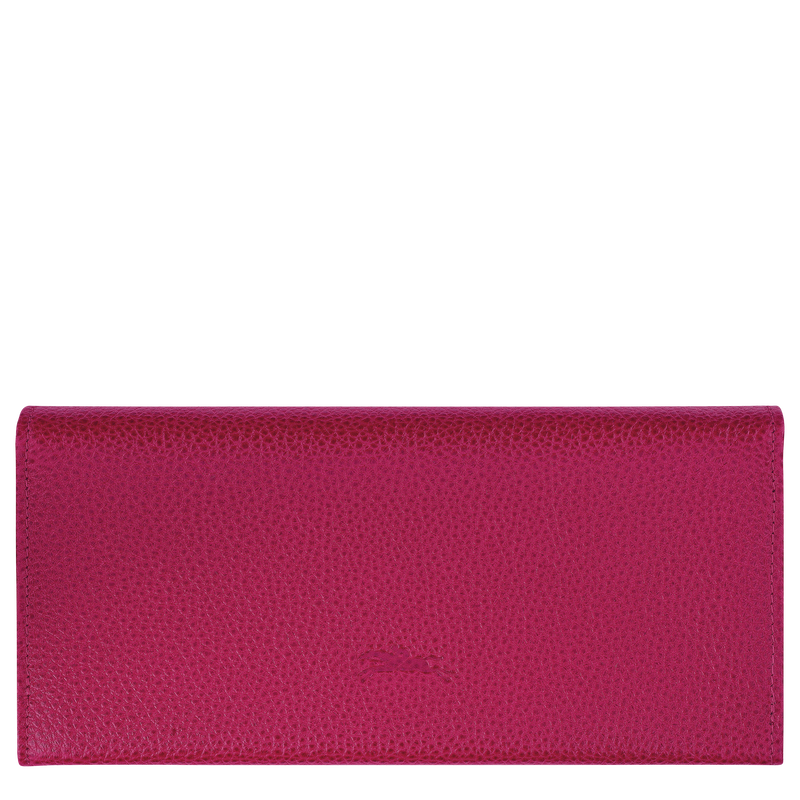 Longchamp Le Foulonné Cartera continental grande Cuero - Remolacha Descuentos del mes