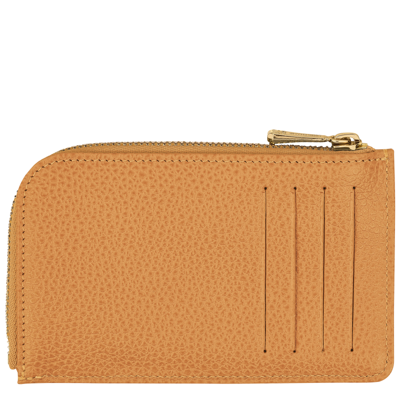 Longchamp Le Foulonné Tarjetero Cuero - Nuez Oferta exclusiva