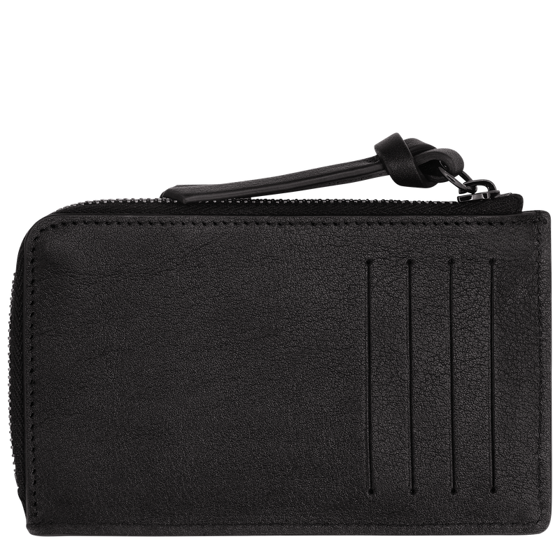Longchamp Longchamp 3D Tarjetero Cuero - Negro Ofertas especiales