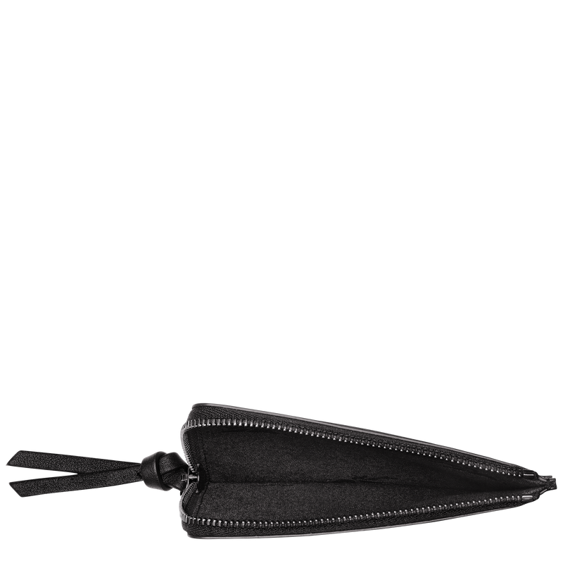 Longchamp Longchamp 3D Tarjetero Cuero - Negro Ofertas especiales