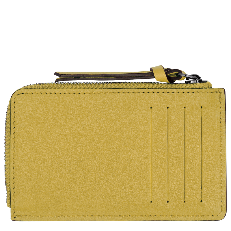 Longchamp Longchamp 3D Tarjetero Cuero - Jenjibre Rebajas de fin de temporada