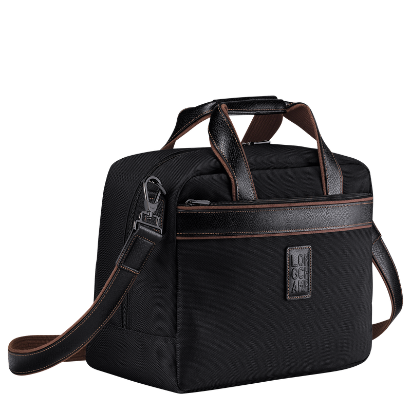 Longchamp Boxford Bolsa de viaje S Lona reciclada - Negro En oferta