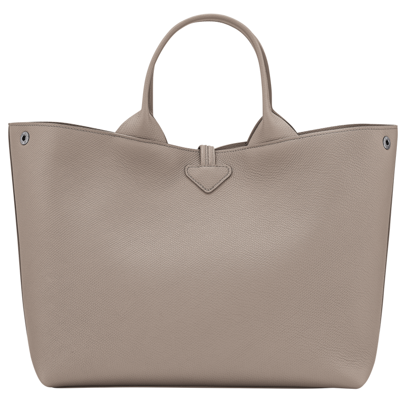 Longchamp Le Roseau Bolso con asa superior L Cuero - Arcilla Rebajas baratas