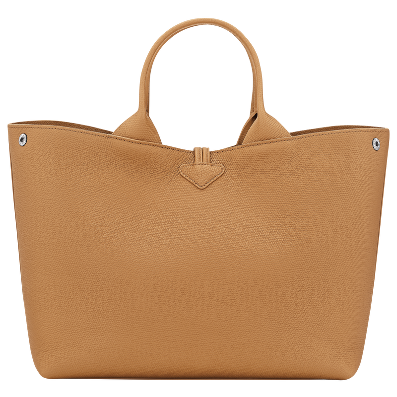 Longchamp Le Roseau Bolso con asa superior L Cuero - Nuez Rebajas de fábrica